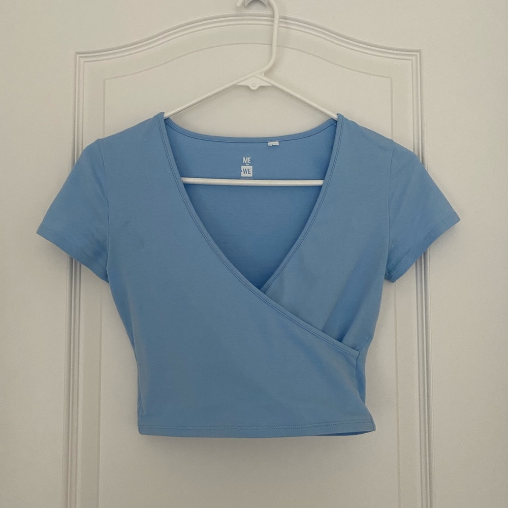 Blue Crop Top